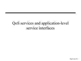 APIs to Quality of Service