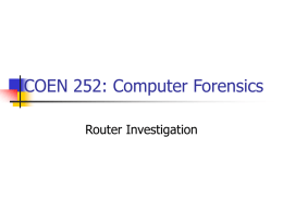 Router Investigation