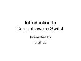 Content-aware Switch