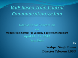 VoIP based Train Control Communication system 44th CBRR