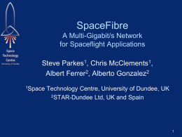SpaceFibre - 2014 Workshop on Spacecraft Flight Software
