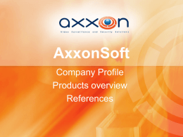 Axxon - Company profile