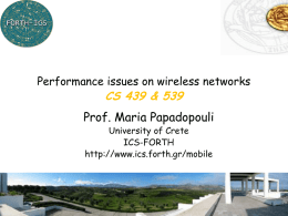 slides: wireless network topics