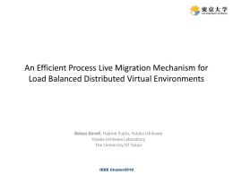 Live migration of processes maintaining multiple