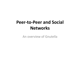 Gnutella P2P network