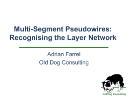 Multi-Segment Pseudowires : Recognising the Layer Network