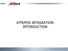 Dahua ATM TEXT INTERGRAION Introduction V1 - DH