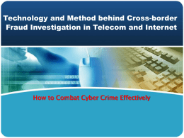 Presentation Slides - network forensics | Lawful Interception