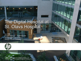 Digital Hospital Infrastructure overview - ehealth