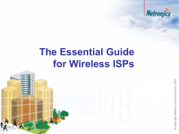 Netronics Essential Guide for Wireless ISPs