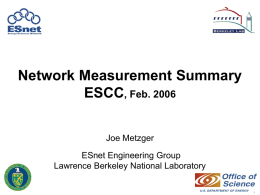 Deploying Measurement Systems in ESnet Joint Techs, Feb. 2006