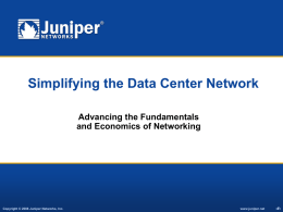 Simplifying the Data Center Network