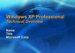 Windows XP - uni