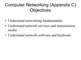 Appendix C Computer Networking