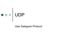 UDP - University of Windsor