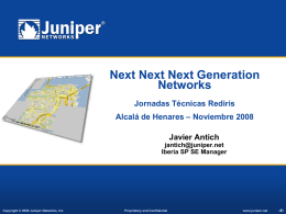 Juniper Networks Intelligent Services Edge Launch Message