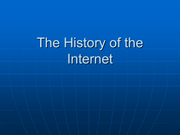 The History of the Internet - Mifflin County School District