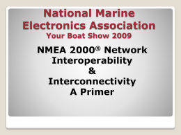 IBEX 2006 Presentation - National Marine Electronics