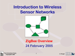 Wireless Sensor Networks - User page server for CoE