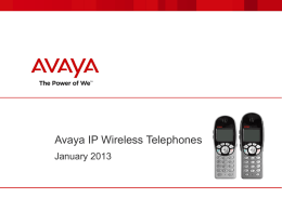 Avaya IP Wireless Telephones
