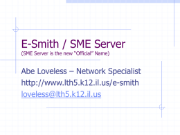 E-Smith / SME Server