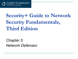 Security+ Guide to Network Security Fundamentals, Third