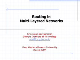 Routing in Multi-Layered Networks