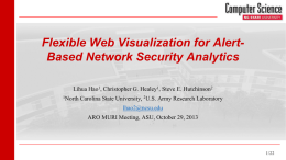 Flexible Web Visualization for Alert