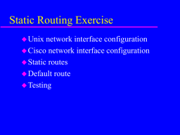 Afnog 2001 T2 Static Routing Exercise