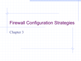 Guide to Firewalls and Network Security with Intrusion