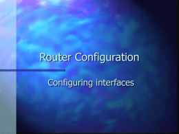 Router Configuration