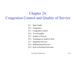 Chapter 23. Congestion Control and Quality of service