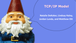 TCP/IP Model - Lindsay C Haley's ePortfolio