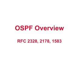Configuring OSPF