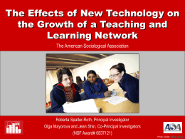 The Effects of New Technology on the Growth of a Teaching