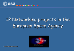 Introduction to Satcom Applications R&D at ESA