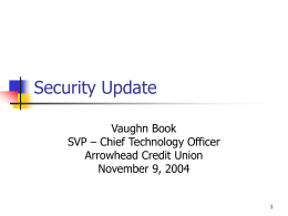 Security Update - Claremont Graduate University