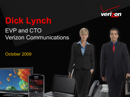 Richard Lynch, EVP & CTO Verizon Communications