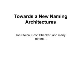 SCORE: A Scalable Architecture for Implementing Resource