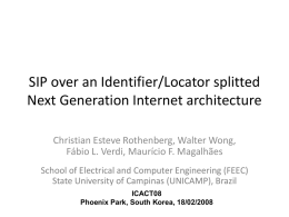 SIP over identifier/locator splitted next generation