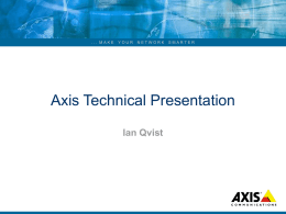 Axis Technical Training