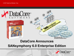 SANsymphony - DataCore Software