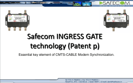 Safecom Ingress Gate (Patent p)