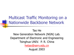 Statistical Characteristics of Multicast Traffic on a