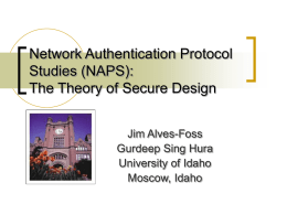 The Theory of Secure Design (Jim Alves-Foss)