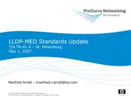LLDP & LLDP-MED Presentation