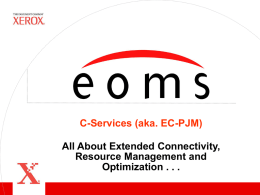EOMS C-Services Presentation
