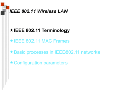 IEEE 802.11 architecture