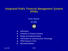 Moldova – PFMP Financial Management Information System (FMIS)