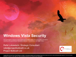 Windows Vista Security - uni